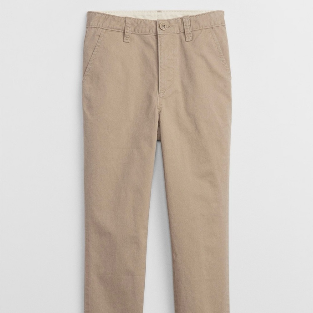 GAP FACTORY Boys Khaki Straight Leg Pants - Size 14